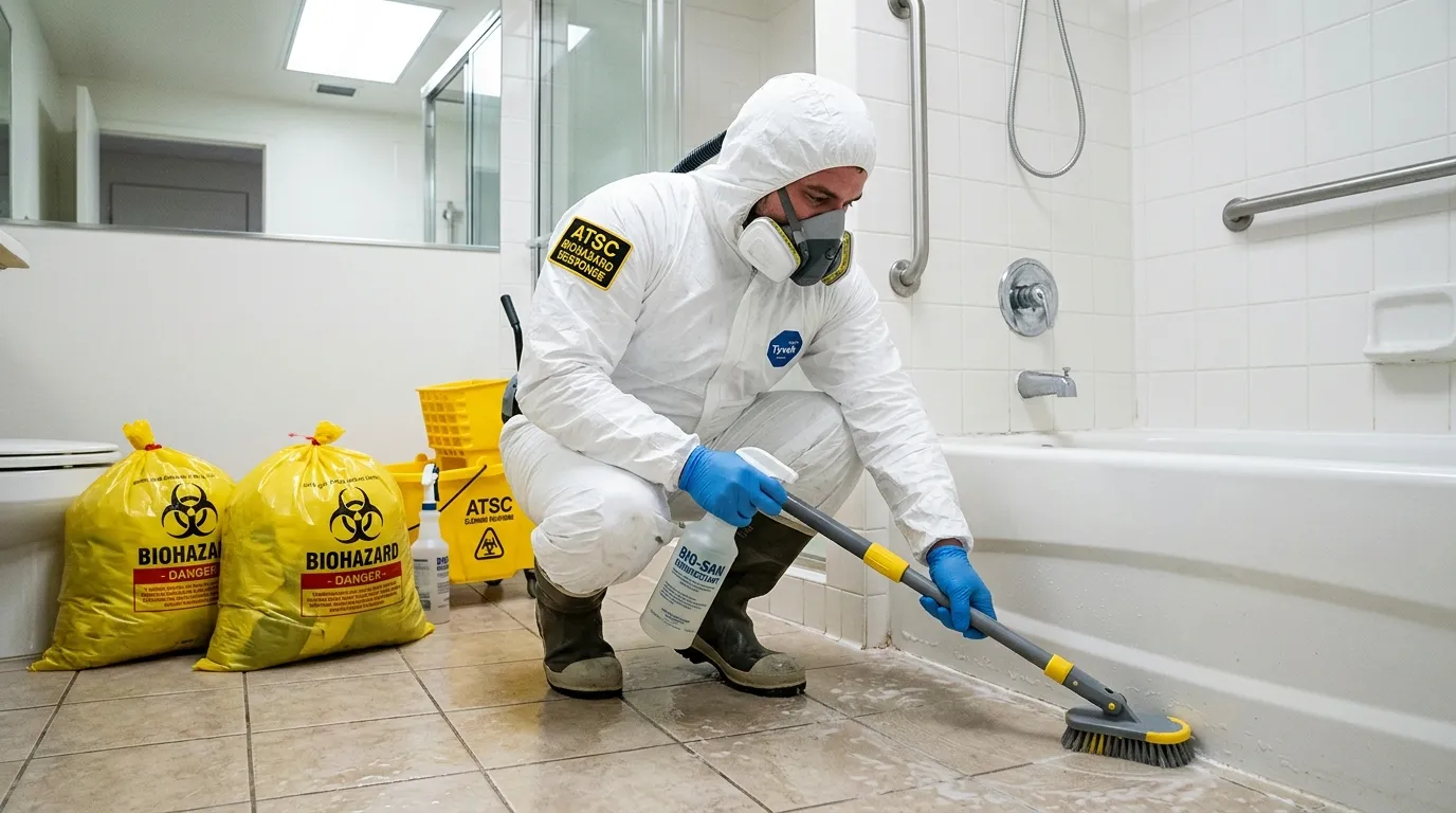 Decontamination equipment deployed for Blood Cleanup in Twinsburg